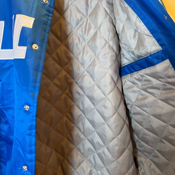 Detroit Lions Satin Varsity Jacket Ultra Game Men’s M NWT - Picture 10 of 12